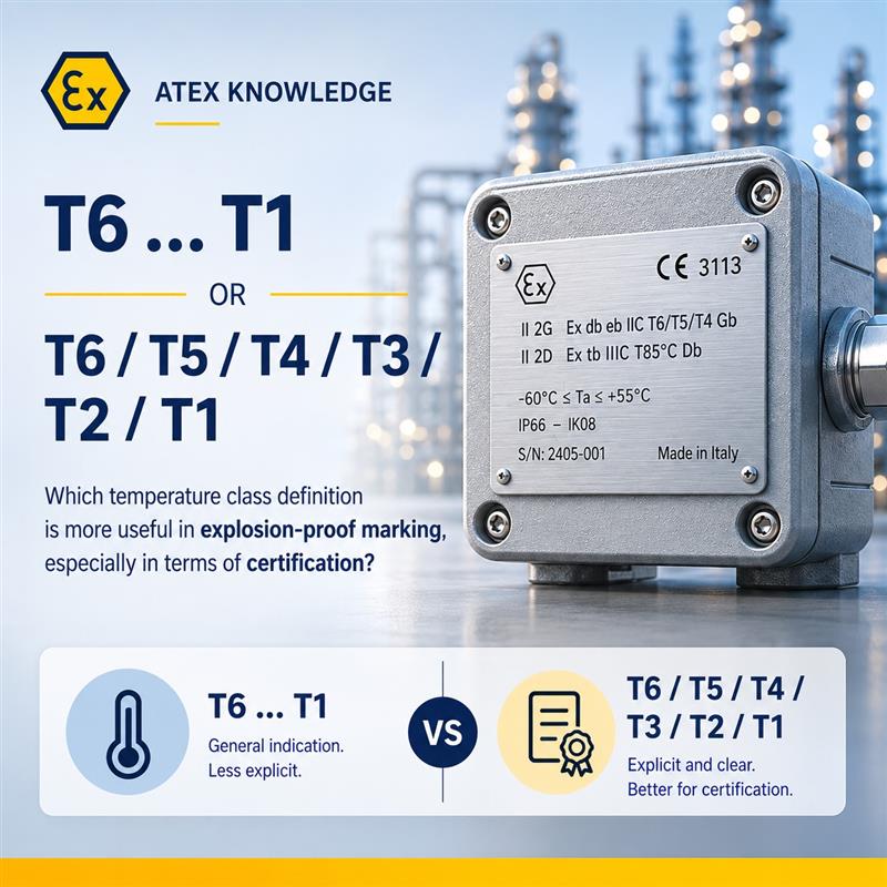 Difference between "T6…..T1" and "T6 / T5 / T4 / T3 / T2 / T1"